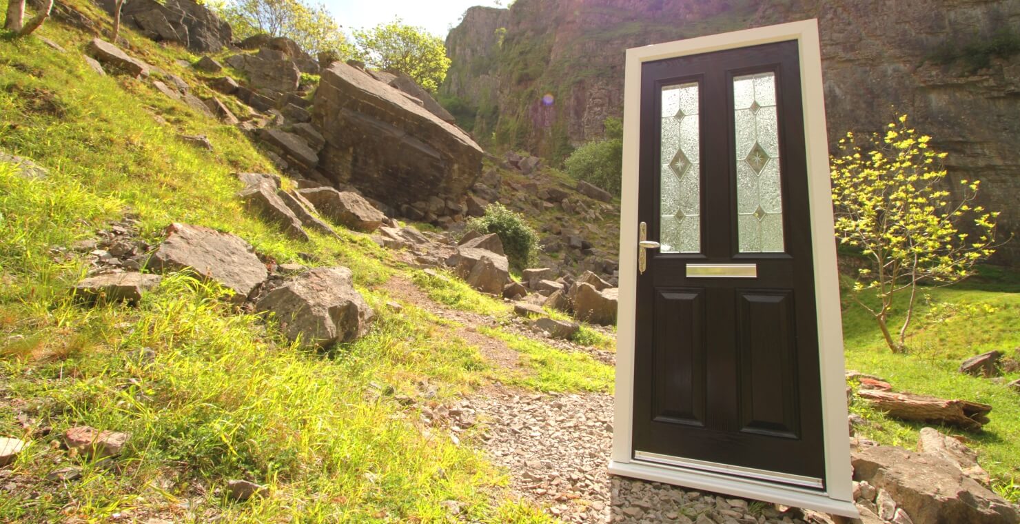 Xtreme door in Cheddar Gorge