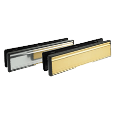 Chrome & Gold Letterplates